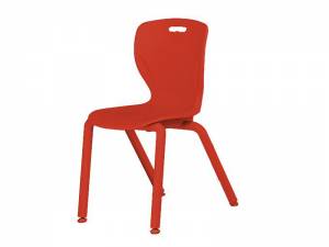 Krzesło Muszelka. Rozmiar 4. Czerwona