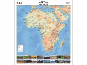 Mapa ścienna fizyczna Afryka