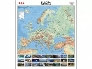 Mapa ścienna fizyczna Europa