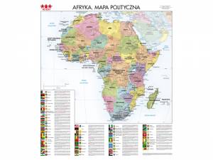 Mapa ścienna polityczna Afryka
