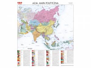Mapa ścienna polityczna Azja