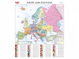 Mapa ścienna polityczna Europa