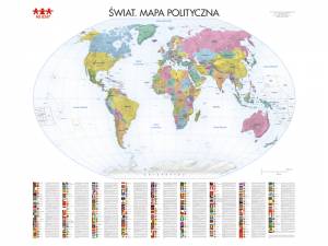 Mapa ścienna polityczna Świat