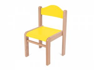 Krzesełko drewniane Mimi 2 - żółte