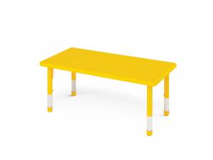 Stół Motylek prostokąt żółty