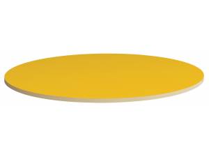 Okrągły blat śr. 136 cm - żółty