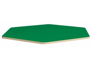 Sześciokątny blat śr. 140 cm - zielony