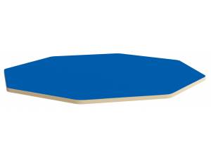 Ośmiokątny blat śr. 146 cm - niebieski