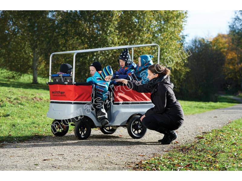 Wózek z napędem elektrycznym do przewozu 6 dzieci Nowa Szkoła