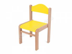 Krzesełko drewniane Mimi 2 - żółte
