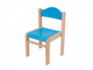 Krzesełko drewniane Mimi 2 - niebieskie