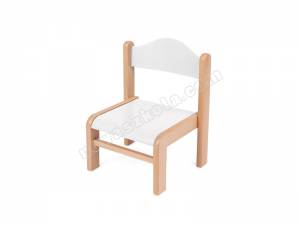 Krzesełko drewniane Mimi 0 - białe