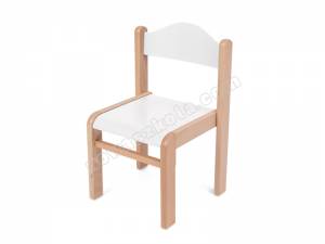 Krzesełko drewniane Mimi 2 - białe
