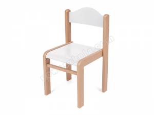 Krzesełko drewniane Mimi 3 - białe