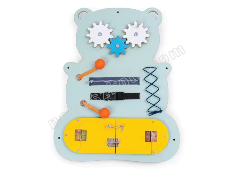 Miś. Ścienna tablica manipulacyjna z zamkami Nowa Szkoła