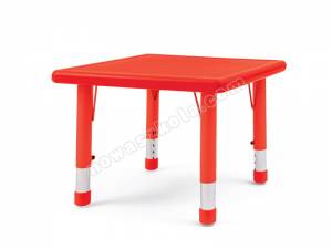 Stół Motylek kwadratowy czerwony