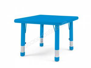 Stół Motylek kwadratowy niebieski