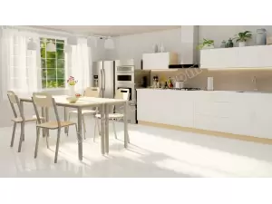 Zestaw QUARTET PREMIUM 3,2 m w kolorze dąb olejowany. Kolekcja Master Kitchen Nowa Szkoła