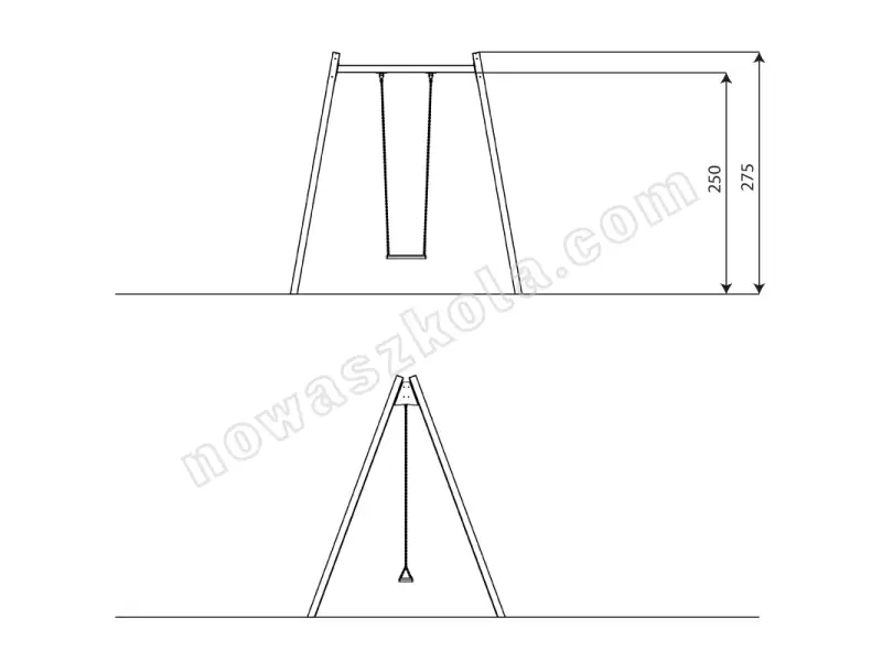 Huśtawka Recycled RC0541 Nowa Szkoła