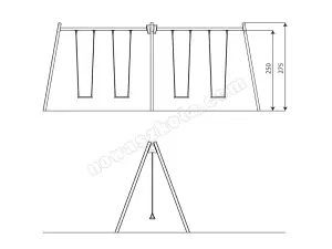 Zestaw huśtawek Recycled RC0544 Nowa Szkoła