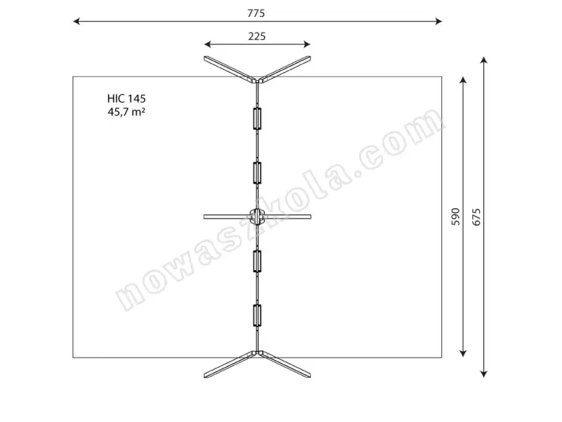 Zestaw huśtawek Recycled RC0544 Nowa Szkoła