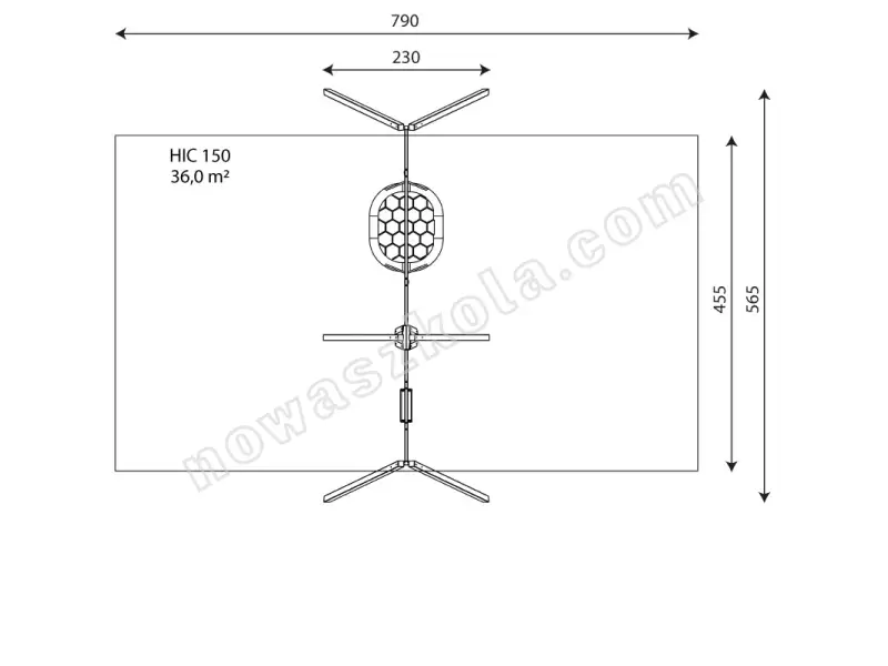 Zestaw huśtawek Recycled RC0592 Nowa Szkoła