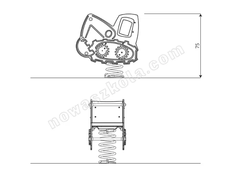 Bujak/Sprężynowiec koparka Recycled RC0633 Nowa Szkoła