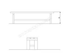 Ławka Recycled RC0960 Nowa Szkoła