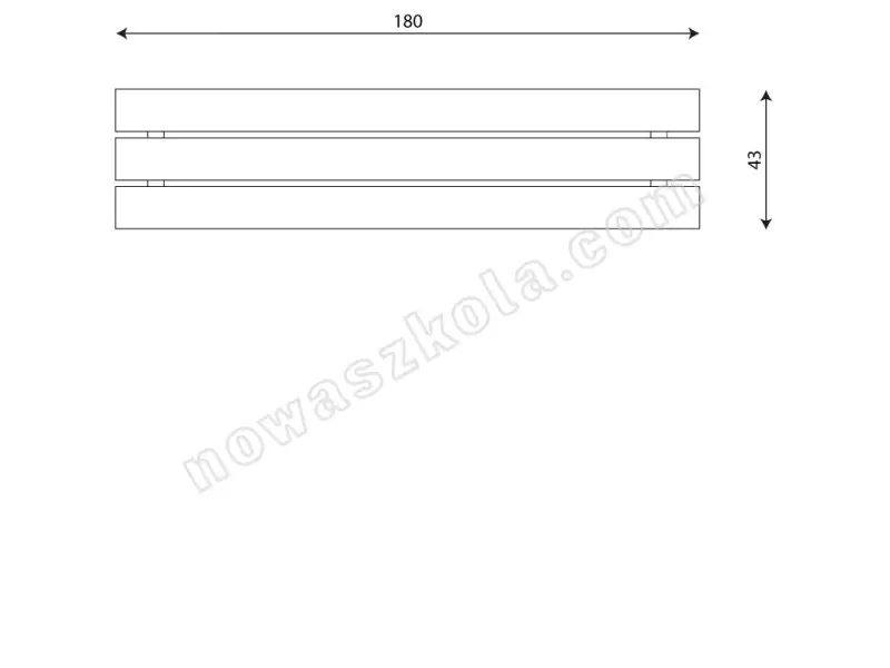 Ławka Recycled RC0960 Nowa Szkoła