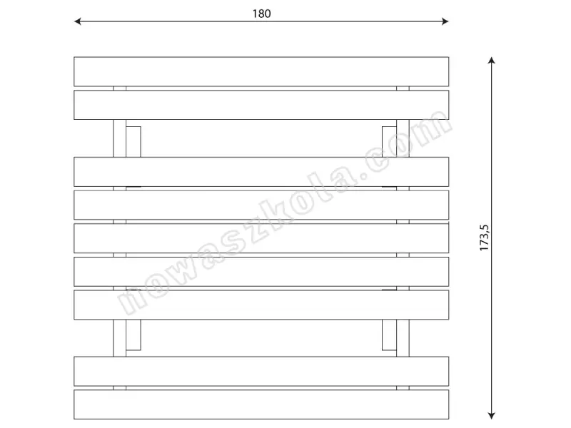 Komplet ławek ze stołem Recycled RC0961 Nowa Szkoła