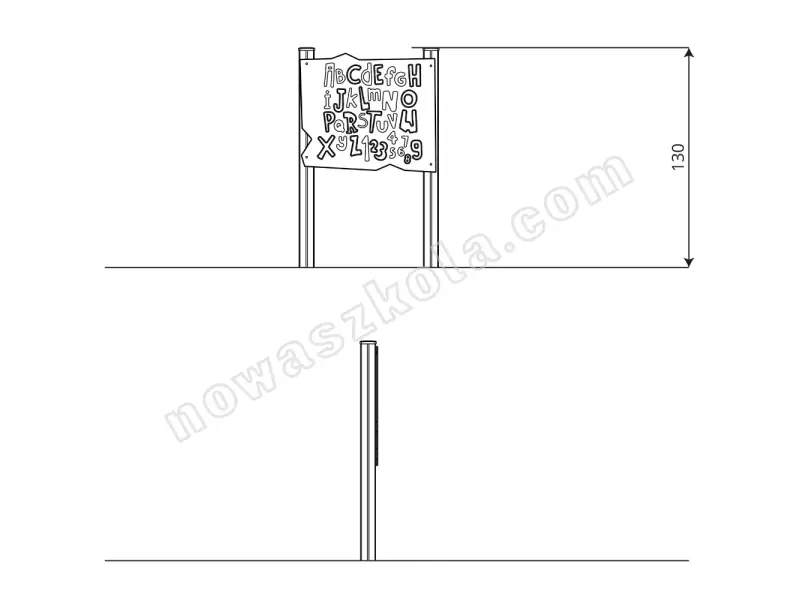 Tablica manipulacyjna alfabet Recycled RC1476 Nowa Szkoła