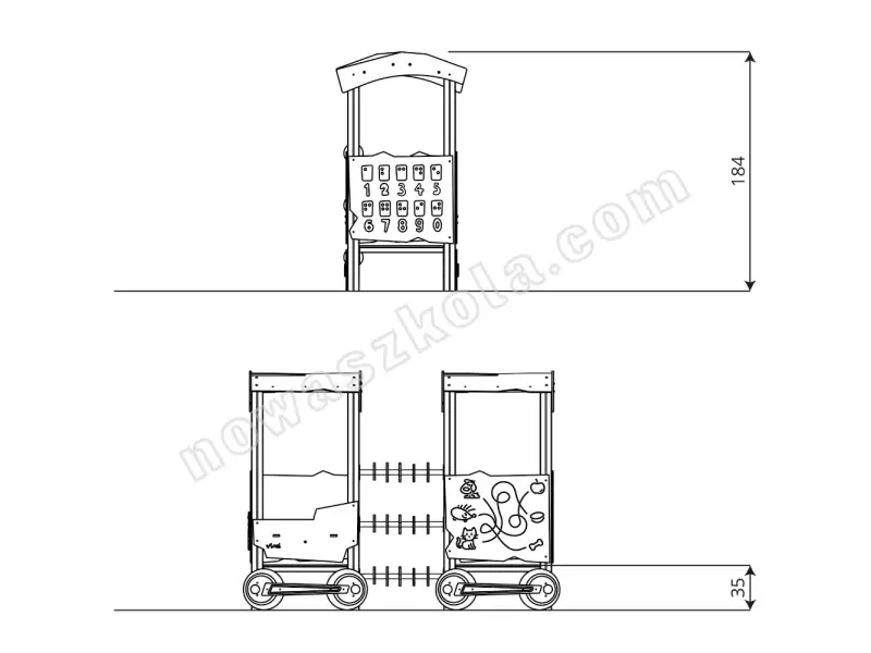 Wagoniki manipulacyjne Recycled RC1552 Nowa Szkoła