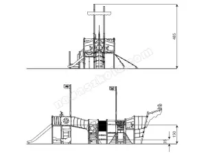 Zestaw zabawowy statek Recycled RC1581 Nowa Szkoła