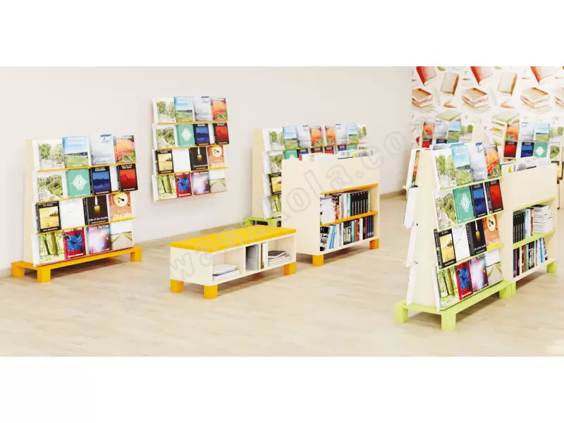 Biblioteczka wisząca. Biała. Seria Fresh Nowa Szkoła