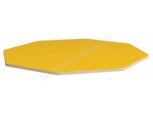 Ośmiokątny blat śr. 146 cm - żółty