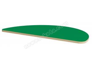 Półokrągły blat śr. 135 cm - zielony